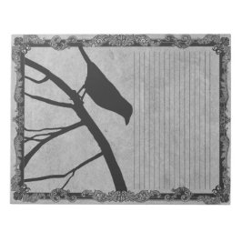 黒いクロウ華美フレーム上部がヴィンテージグレーで並ぶ ノートパッド