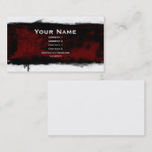 黒いグランジ 名刺 (正面/裏面)