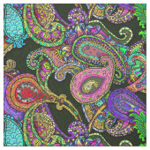 黒いグランデの混合物のペイズリー ファブリック (見本)