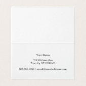 黒いグランドピアノ 名刺 (内部フラット)