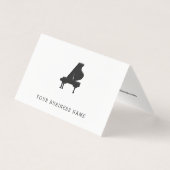 黒いグランドピアノ 名刺 (正面)