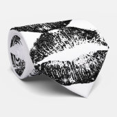 黒いグリッターの唇#2 ネクタイ (ロール)