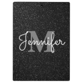 黒いグリッター クリップボード (裏面)