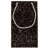 黒いグリッター スモールペーパーバッグ (裏面)