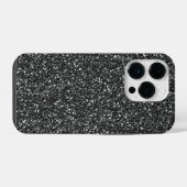 黒いグリッター iPhoneケース (裏面横)