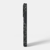 黒いグリッター iPhoneケース (左側面)