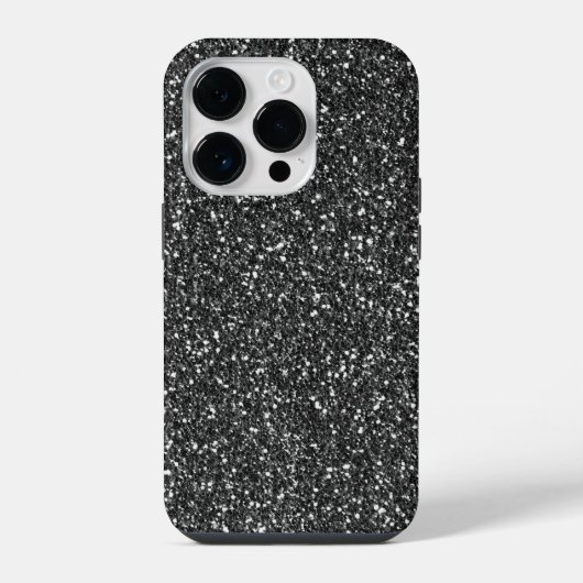 黒いグリッター iPhoneケース (裏面)
