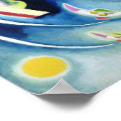 黒いグリッド ポスター (角)