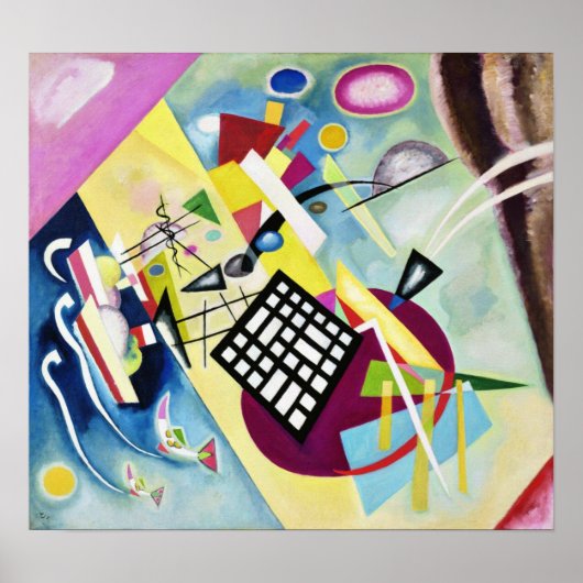 黒いグリッド ポスター (正面)