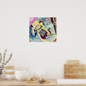 黒いグリッド ポスター (キッチン)