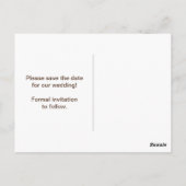 黒いグレーと白の写真の日付を保存 ポストカード (裏面)