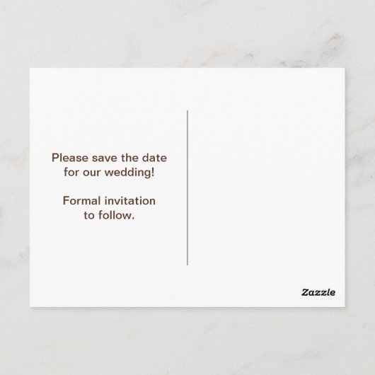 黒いグレーと白の写真の日付を保存 ポストカード (裏面)