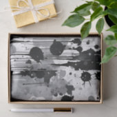 黒いグレーと白の抽象芸術 薄葉紙 (ギフト)