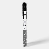 黒いグレーと白の音楽ノートCase-Mate iPhone Case-Mate iPhoneケース (裏面 / 左)