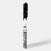黒いグレーと白の音楽ノートCase-Mate iPhone Case-Mate iPhoneケース (裏面 / 右)