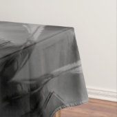 黒いグレーのステンドスクウェア、「間違ったブラシストローク」 テーブルクロス (インサイチュ)