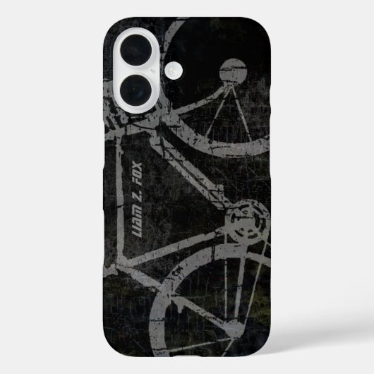 黒いグレーの自転車 Case-Mate iPhoneケース (裏面)