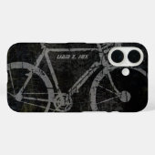 黒いグレーの自転車 Case-Mate iPhoneケース (裏面 (横))