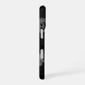 黒いグレーの自転車 iPhone 16ケース (右側面)