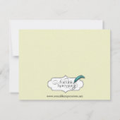 黒いケルト族の永遠の結び目の応答カード 出欠カード (裏面)