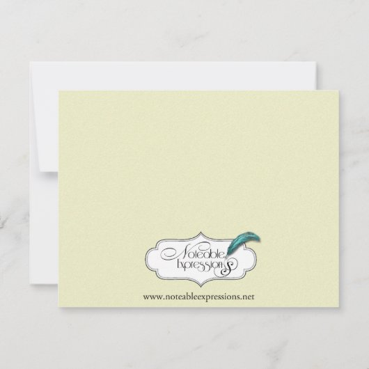 黒いケルト族の永遠の結び目の応答カード 出欠カード (裏面)