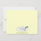 黒いケルト結び目模様日付の保存 セーブザデート (裏面)