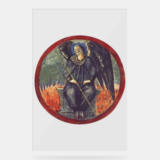 黒いケルビムの天使 アクリルサイン (正面)