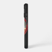 黒いケルビムの天使 iPhone 16ケース (左側面)