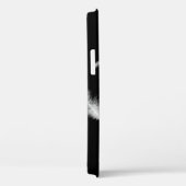 黒いケースに白い羽毛を入れたiPhoneケース Case-Mate iPhoneケース (裏面 / 右)