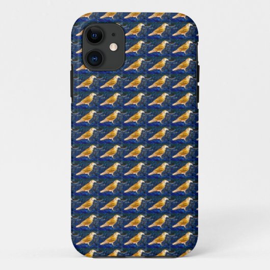 黒いケースの黒いカラス Case-Mate iPhoneケース (裏面)