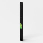 黒いケースメイトiPhoneケースに虹のトンボ Case-Mate iPhoneケース (裏面/左)