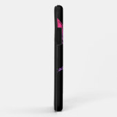 黒いケースメイトiPhoneケースに虹のトンボ Case-Mate iPhoneケース (裏面/右)