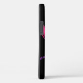 黒いケースメイトiPhoneケースに虹のトンボ Case-Mate iPhoneケース (裏面 / 右)