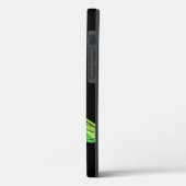 黒いケースメイトiPhoneケースに虹のトンボ Case-Mate iPhoneケース (裏面 / 左)