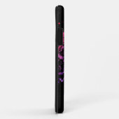 黒いケースメイトiPhone CAに虹色のブル象 Case-Mate iPhoneケース (裏面/右)