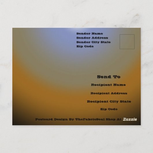 黒いコウモリと美しい月光に夢中なのよ ポストカード (裏面)