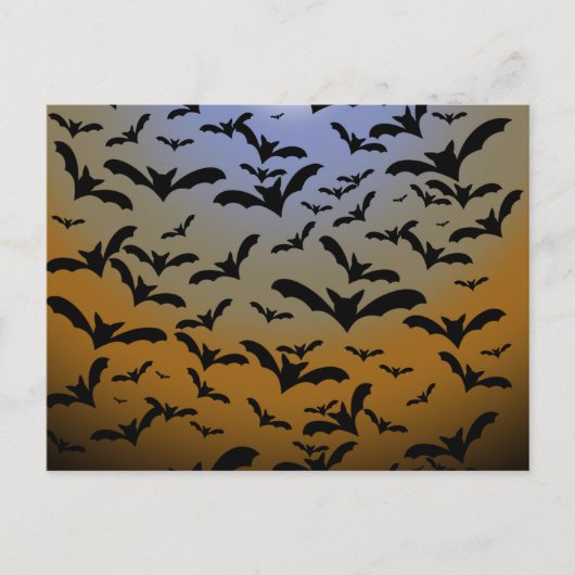 黒いコウモリと美しい月光に夢中なのよ ポストカード (正面)