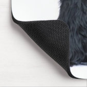 黒いコッカースパニエルのマウスパッド マウスパッド (コーナー)