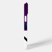 黒いコルセアのスカルが剣を交差した Case-Mate iPhoneケース (裏面 / 右)