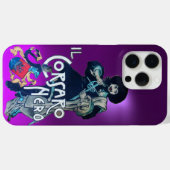 黒いコルセアパープル Case-Mate iPhoneケース (裏面 (横))