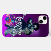 黒いコルセアパープル Case-Mate iPhoneケース (裏面 (横))