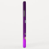 黒いコルセアパープル Case-Mate iPhoneケース (裏面/右)