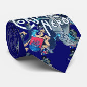 黒いコルセアブルー ネクタイ (ロール)