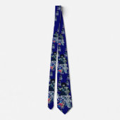 黒いコルセアブルー ネクタイ (裏面)