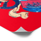 黒いコルセアレッド ポスター (角)