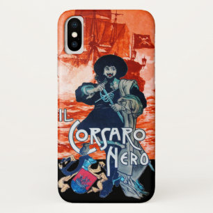 黒いコルセア/海賊船の赤い戦い iPhone X ケース