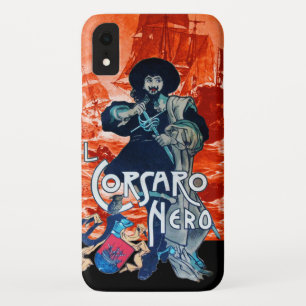 黒いコルセア/海賊船の赤い戦い iPhone XRケース