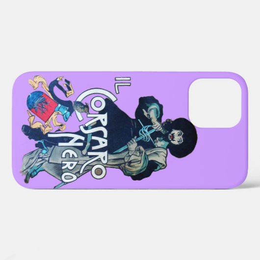 黒いコルセア Case-Mate iPhoneケース (裏面 (横))