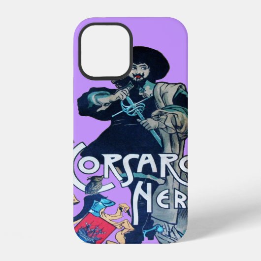 黒いコルセア iPhoneケース (裏面)