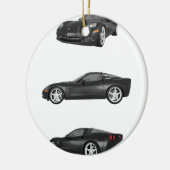 黒いコルベット セラミックオーナメント (左)